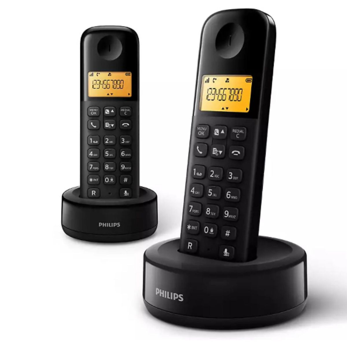 Philips D160 Huistelefoon 2 Handsets – Vaste Telefoon - maximondo