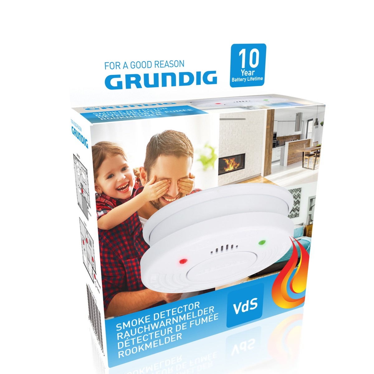 Grundig Rookmelder, 10 Jaar Batterij - maximondo