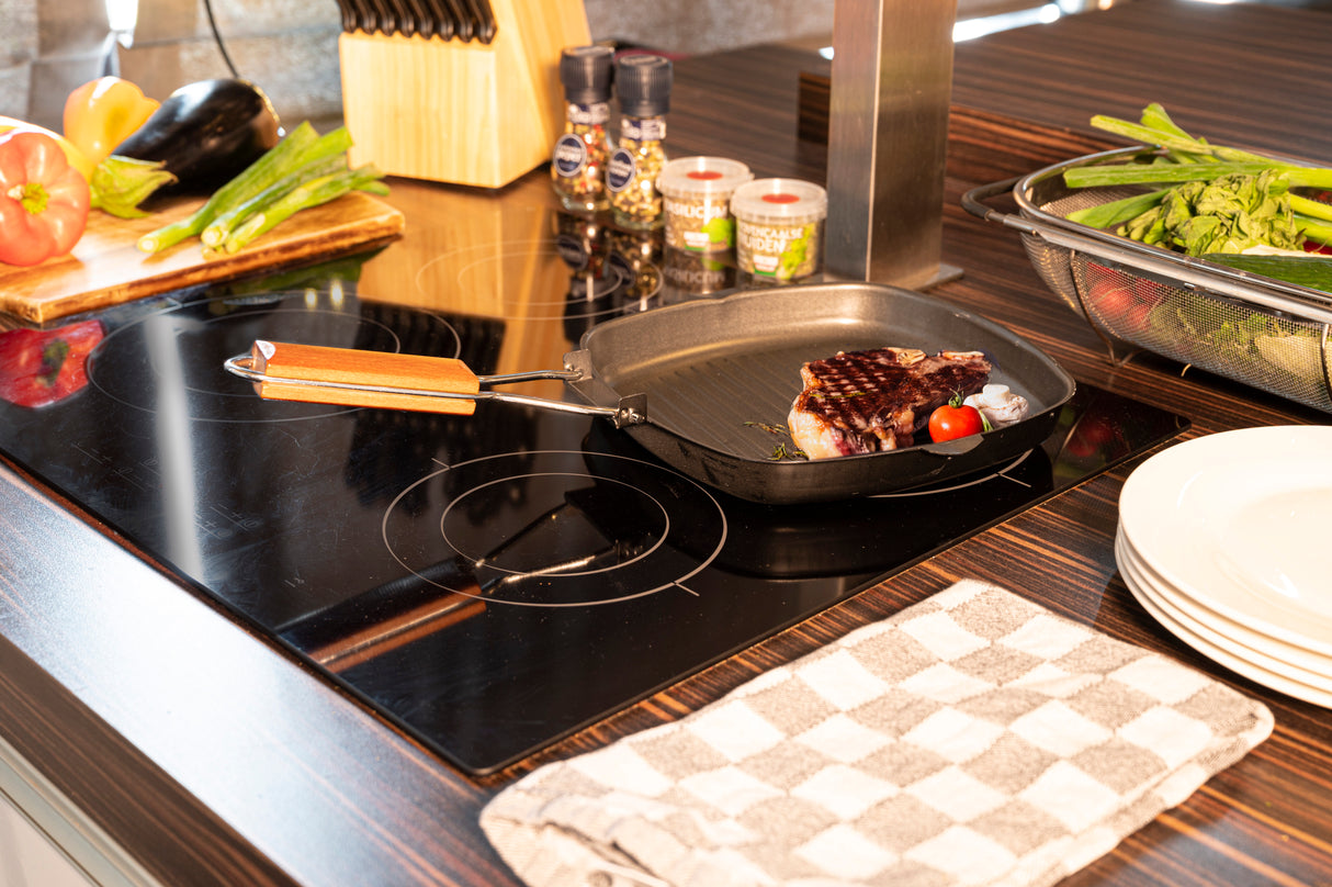 alpina grillpan - Inklapbaar - Anti-aanbaklaag -24x24cm