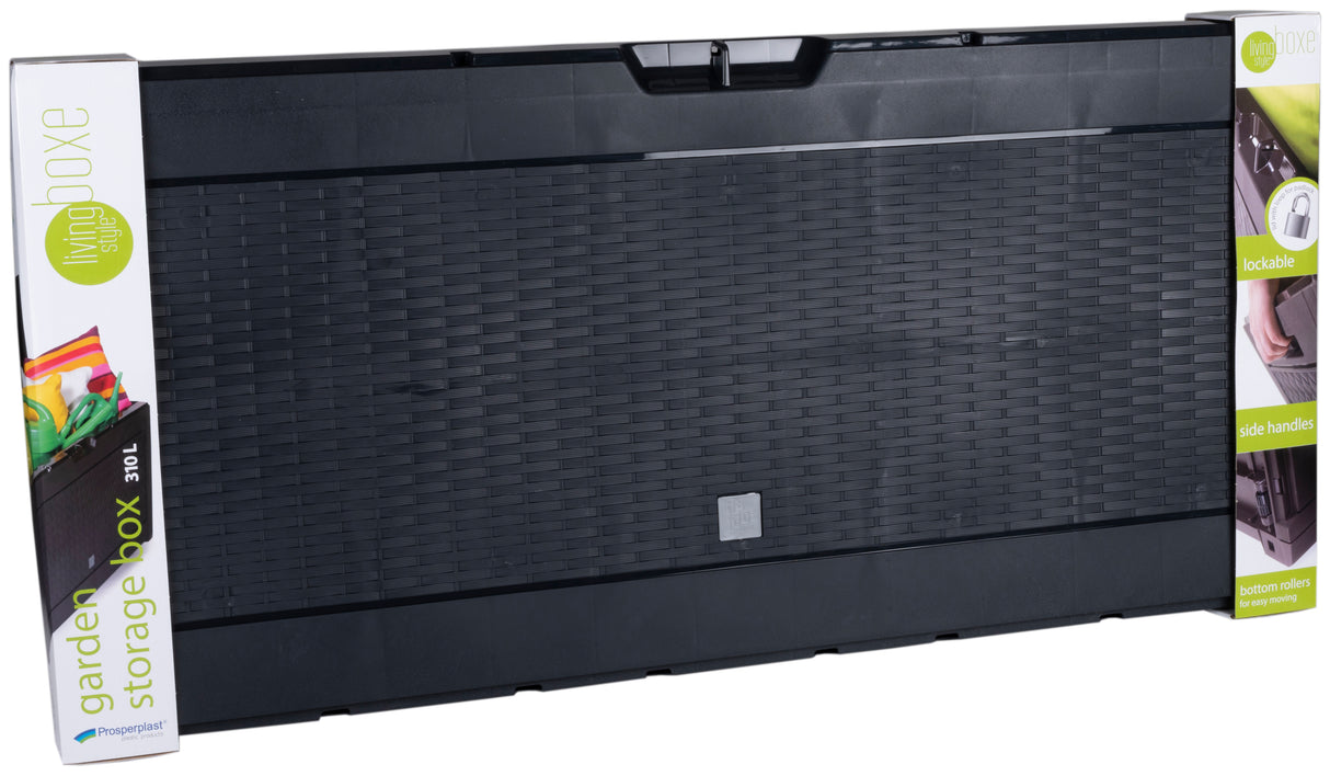 Tuinkussenbox 310L Zwart - maximondo
