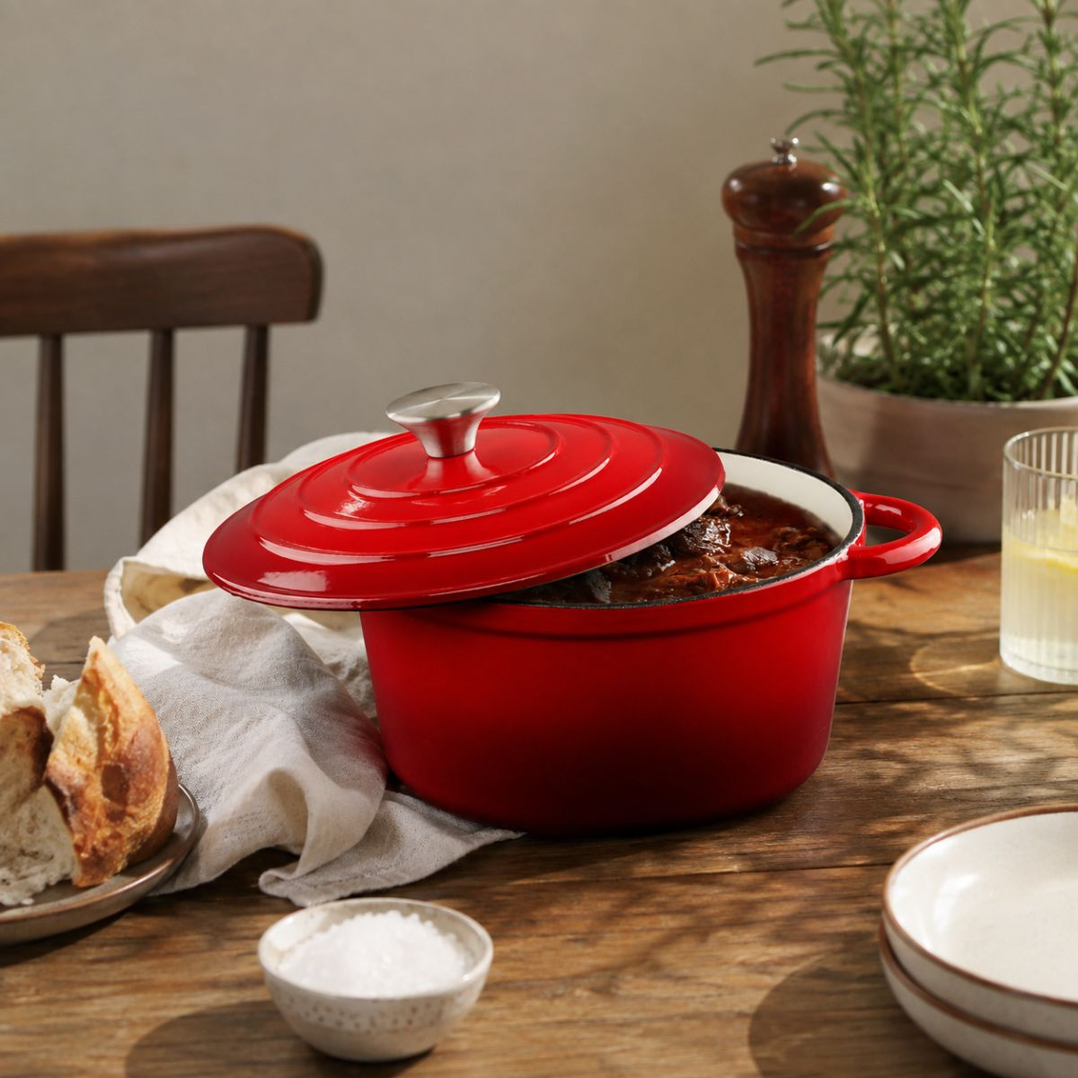 alpina Koekenpan 24 cm Rood - maximondo