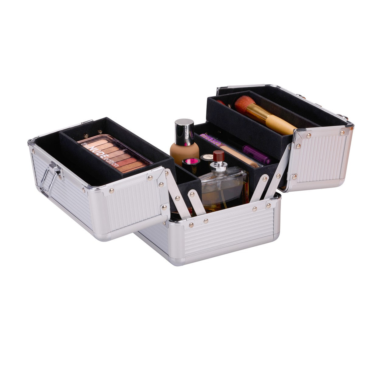 Touch of Beauty Make Up Koffer Zilver - maximondo