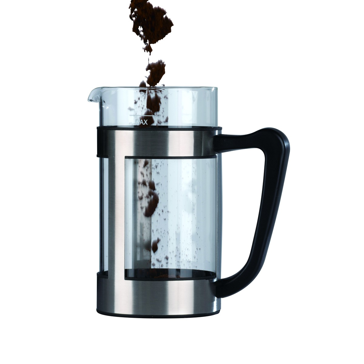 alpina Cafetière 1l 8 koffie RVS/ glas/ kunststof