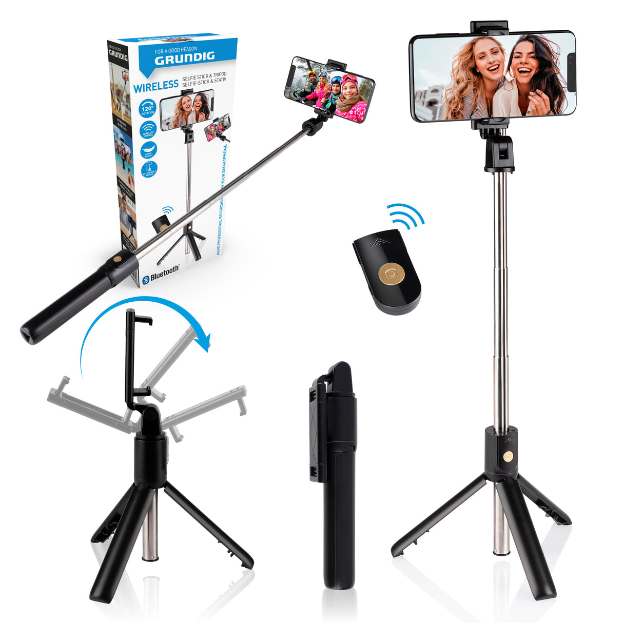 Grundig Selfie Stick en Tripod - maximondo