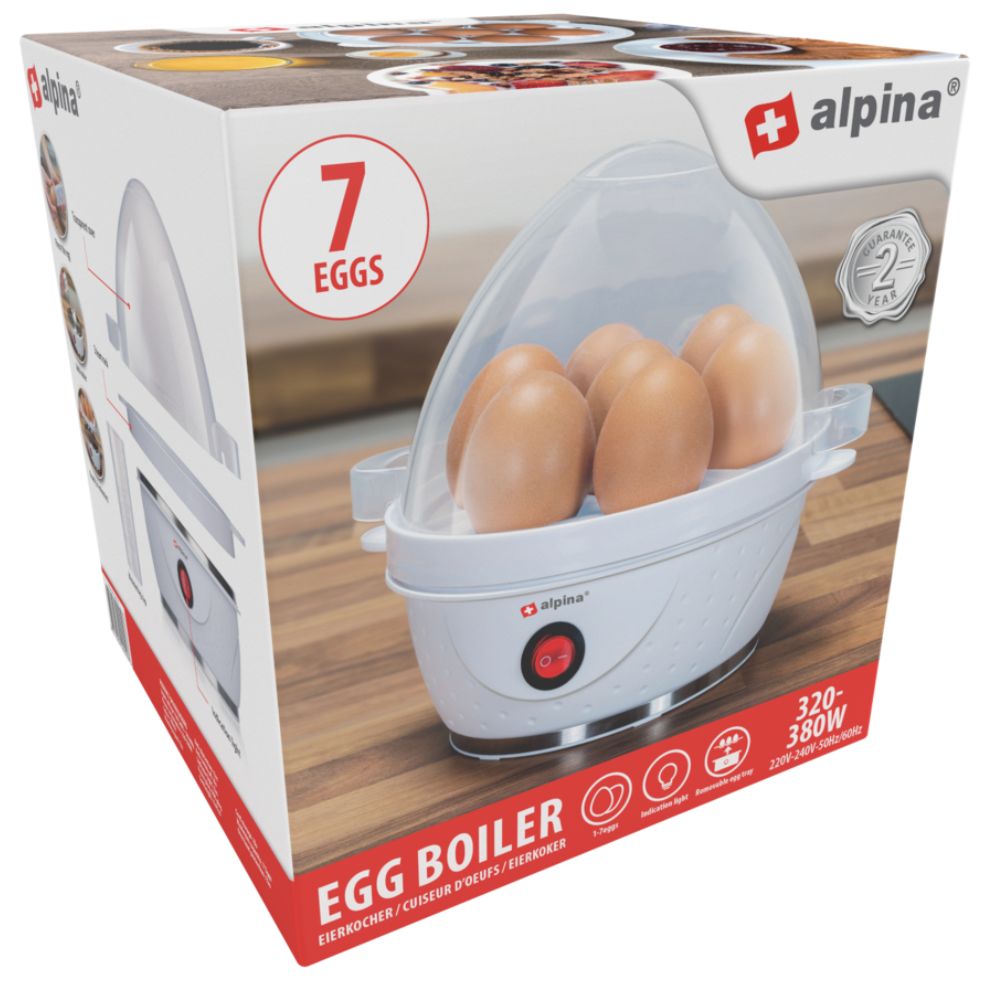 alpina Electric Eierkoker voor 7 Eieren - maximondo