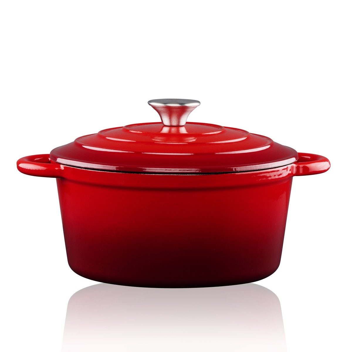 alpina Koekenpan 24 cm Rood