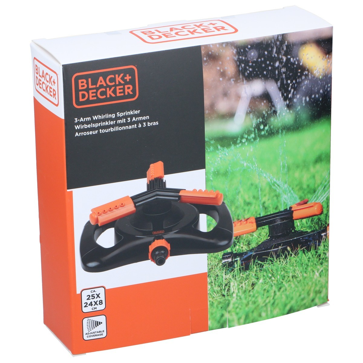BLACK+DECKER Gazonsproeier 3 Armen - maximondo