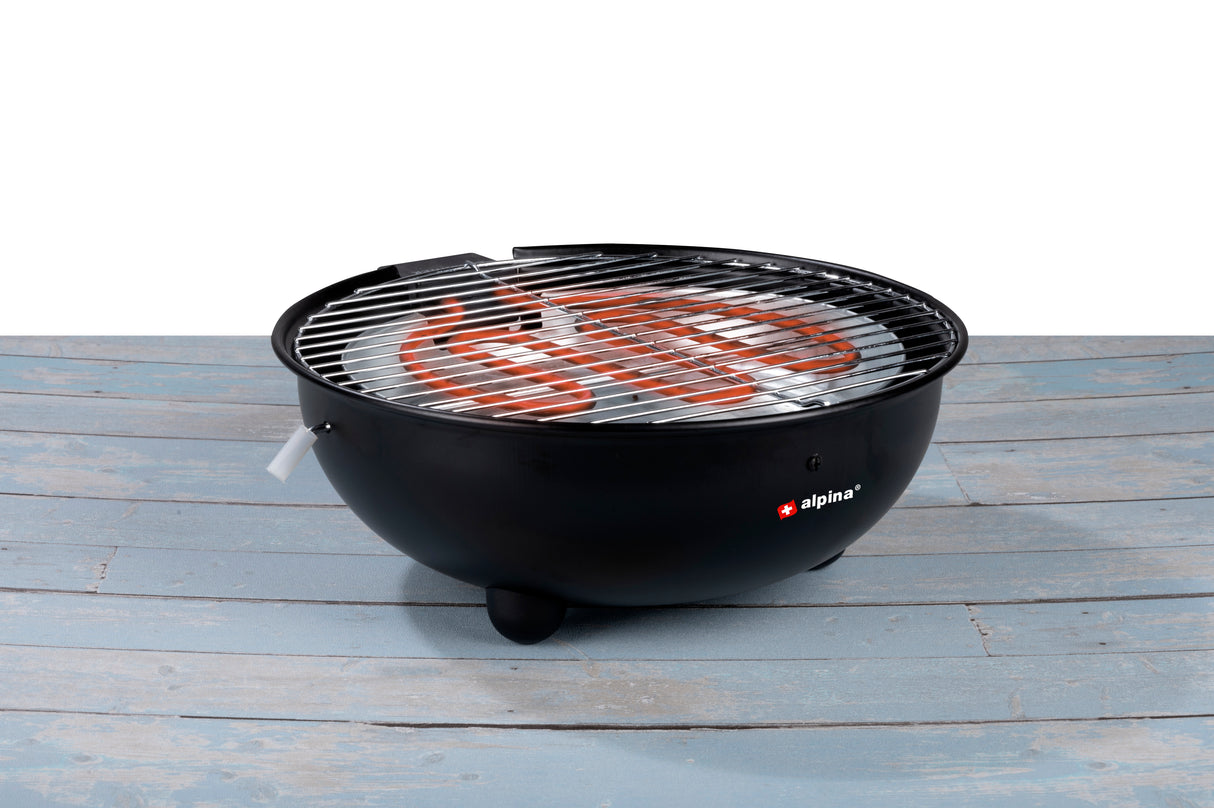alpina Elektrische BBQ 1250W - Tafel Barbecue zonder Rook