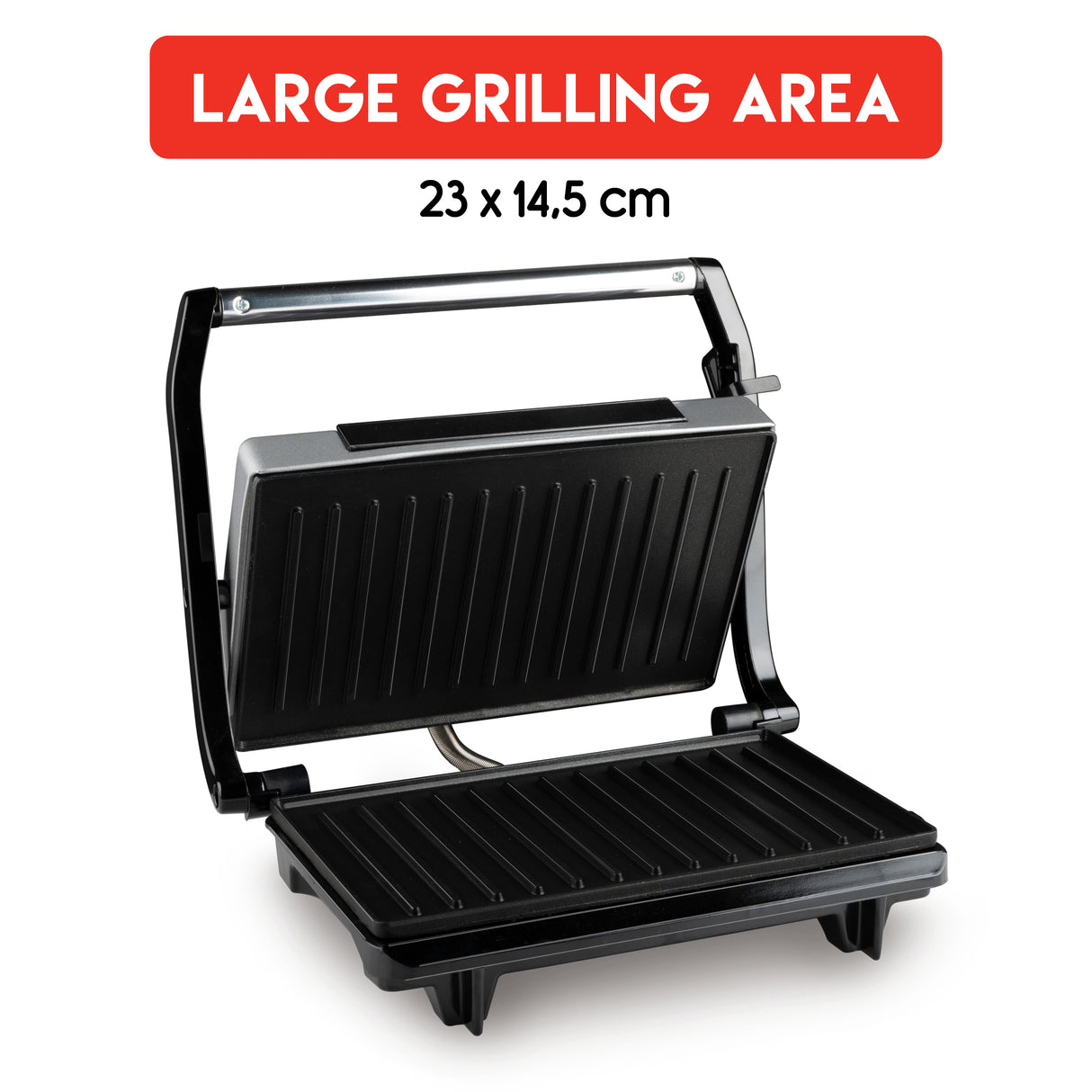 alpina Contactgrill voor Panini, Tosti, Hamburgers 700W - maximondo