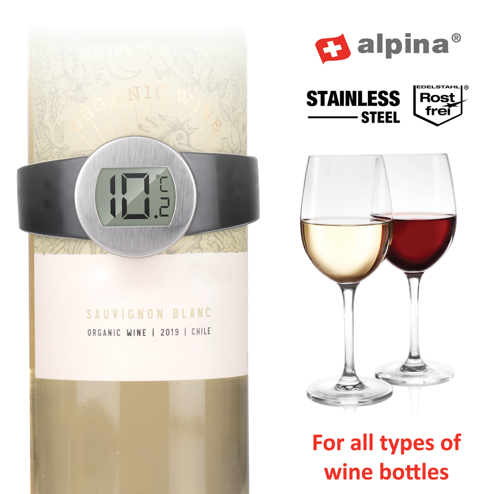 alpina Wijnthermometer RVS