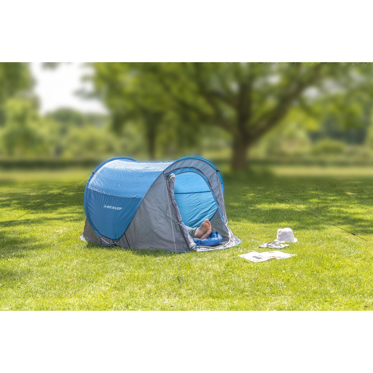 Dunlop popup-tent 2 pers - maximondo