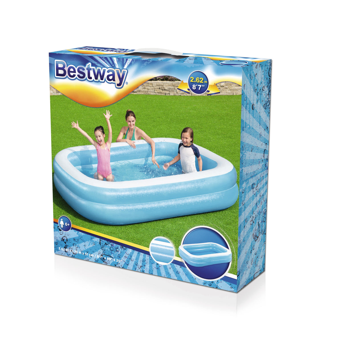 Bestway opblaasbaar familiezwembad