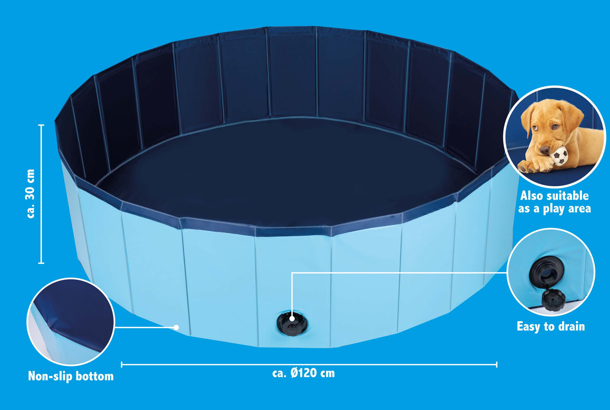 maxxpro Hondenzwembad 120 CM - Blauw