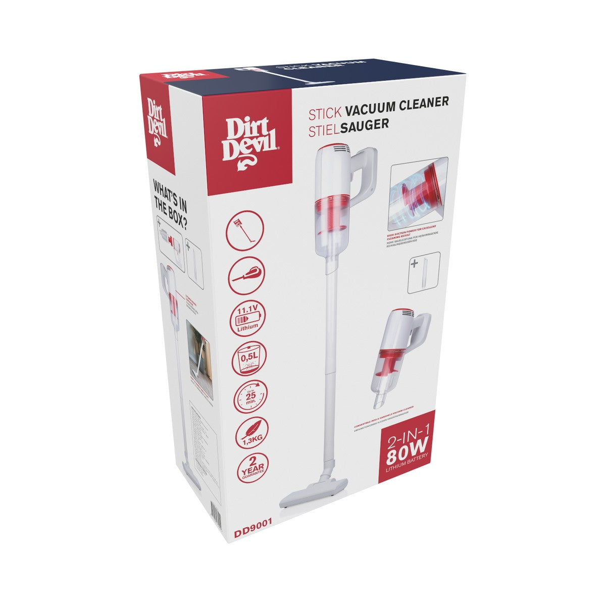 Dirt Devil 2-in-1 Draadloze Steelstofzuiger en Kruimeldief - maximondo