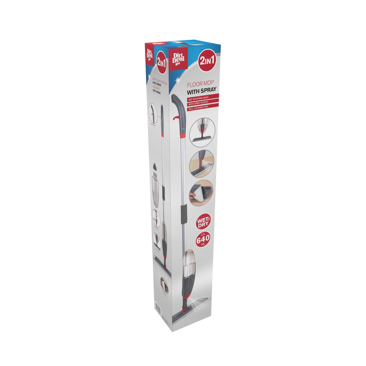 Dirt Devil Dweil met Spray, 640ML - maximondo