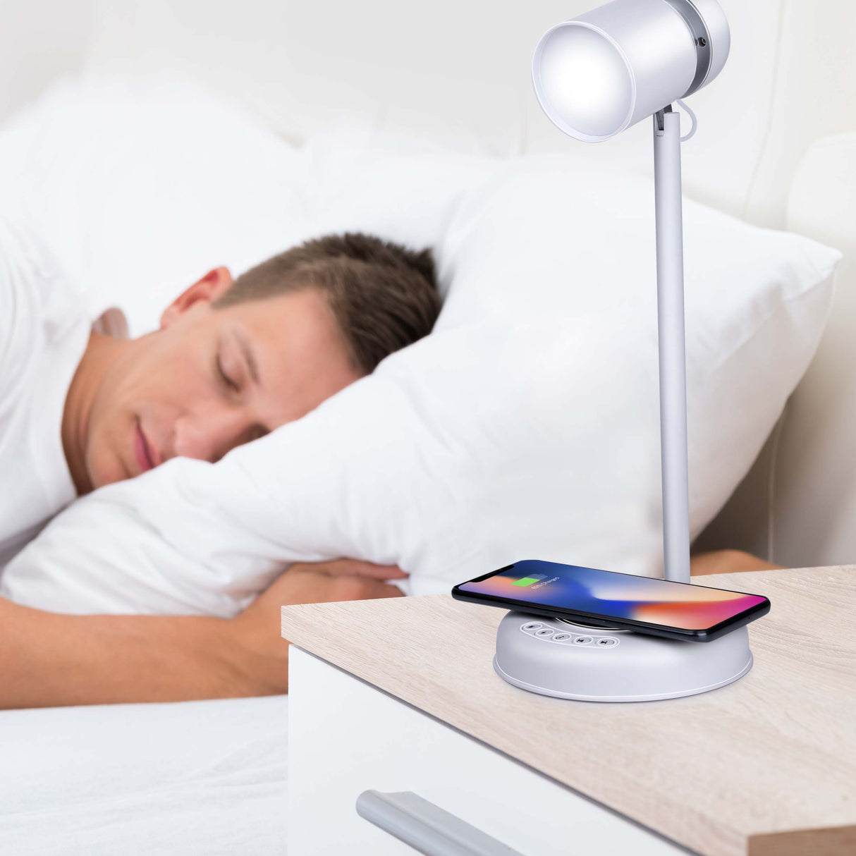 Grundig Bureaulamp Led 3-in-1 - Qi Technologie - Speaker - maximondo