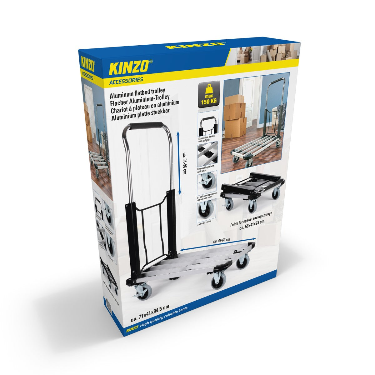 Kinzo Steekwagen Inklapbaar - maximondo