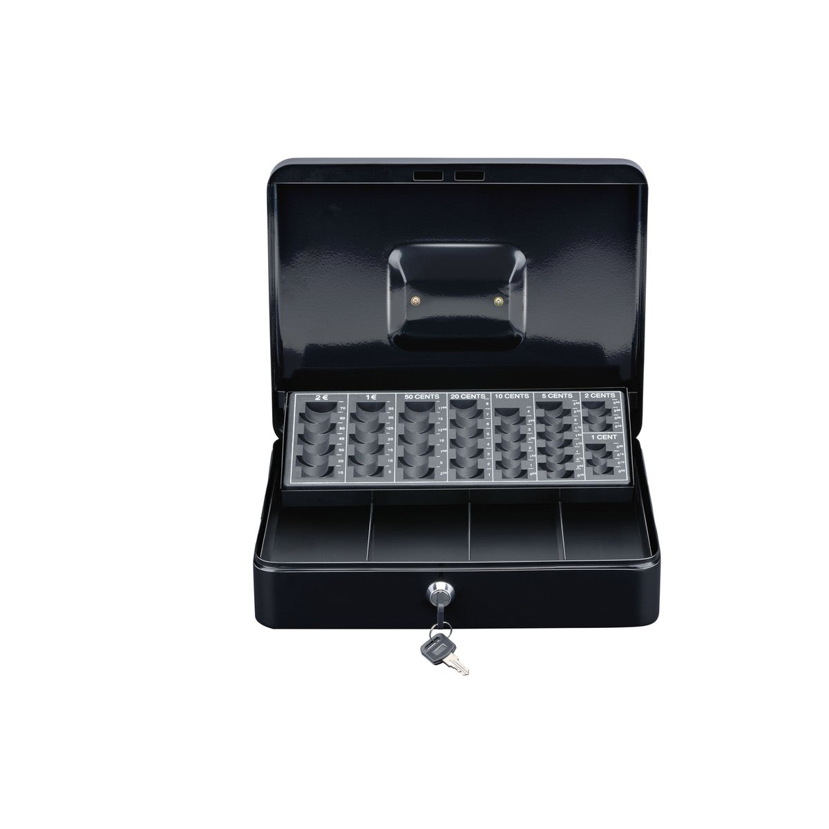 BLACK+DECKER geldkist met muntsorteerder en sleutel 30,5cm - maximondo