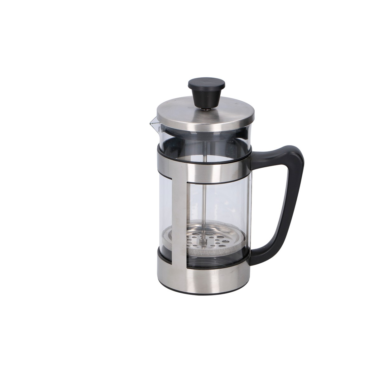 alpina Cafetière 1l 8 koffie RVS/ glas/ kunststof
