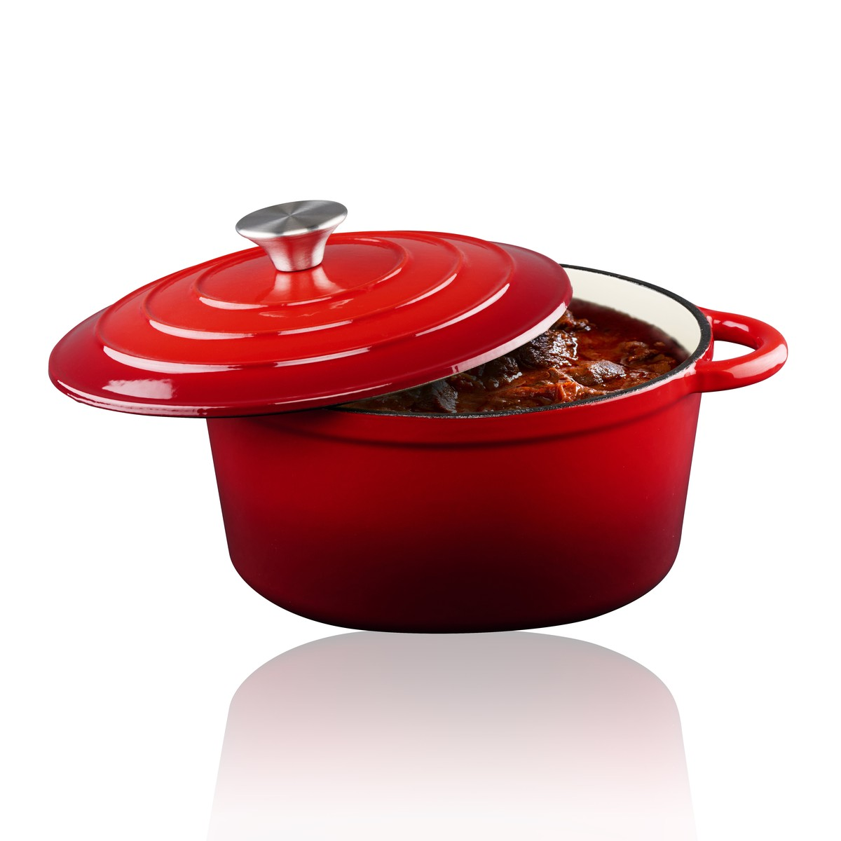 alpina Koekenpan 24 cm Rood
