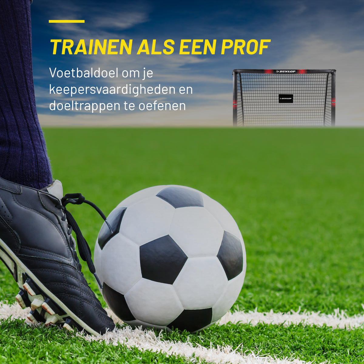 Dunlop Voetbaldoel 180 x 120 x 60cm