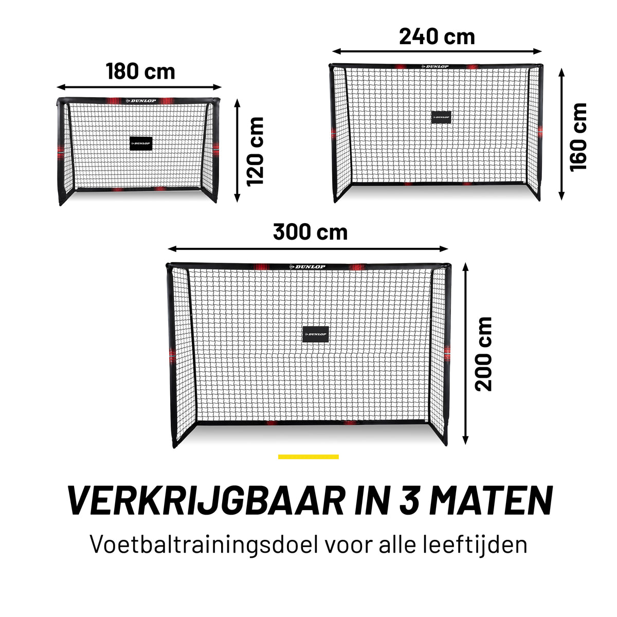 Dunlop Voetbaldoel 240 x 160 x 85cm - maximondo