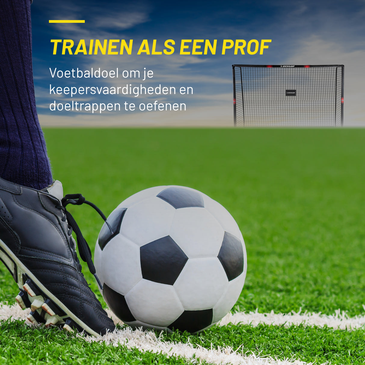 Dunlop Voetbaldoel 300 x 200 x 120cm - maximondo