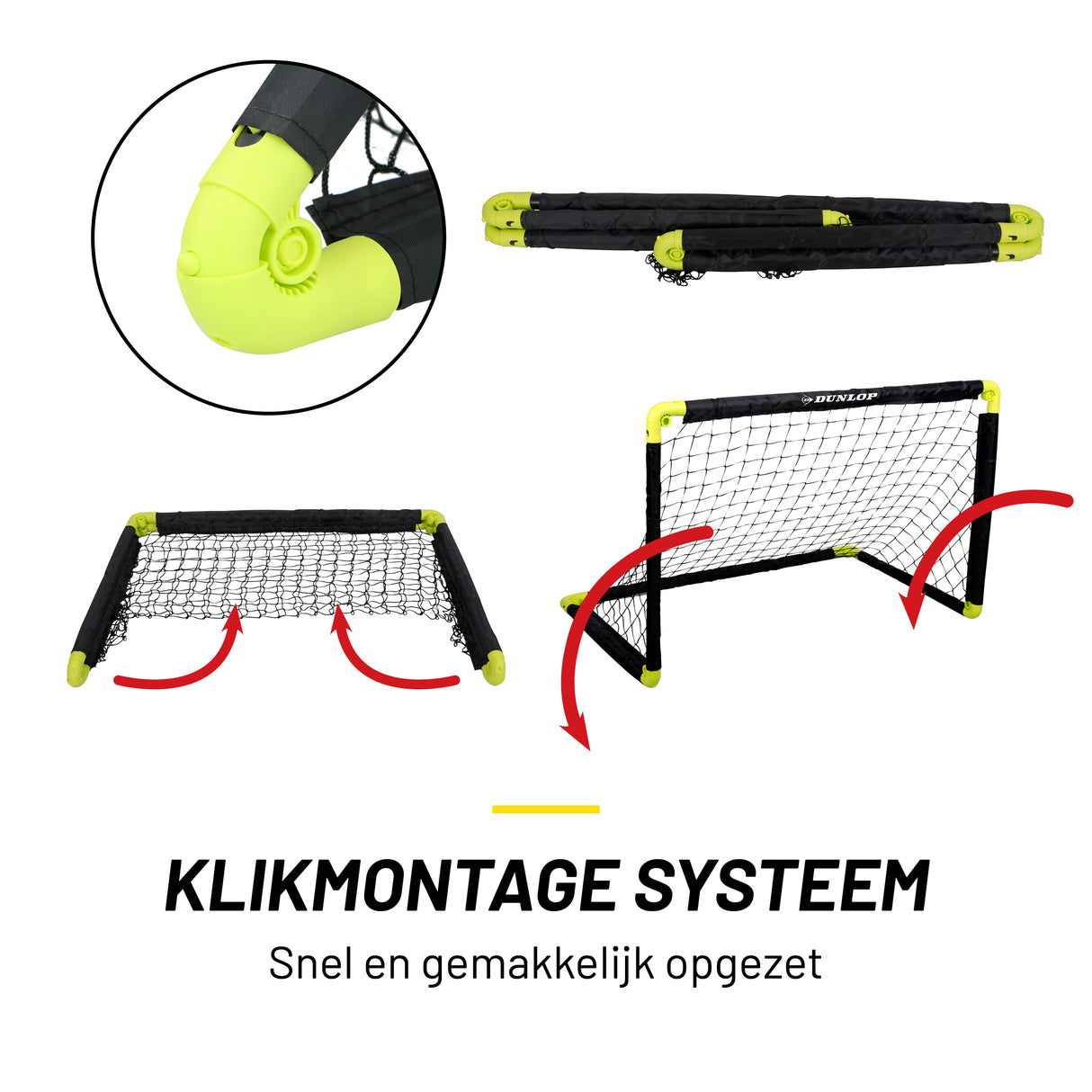 Dunlop Voetbaldoel 90 x 60,5 x 61cm - Opvouwbaar - maximondo