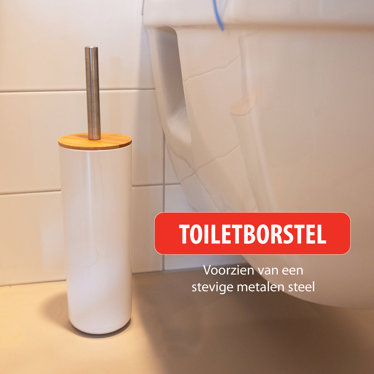 alpina Badkamerset Bamboe - Toiletset - 6-Delig - Wit - maximondo