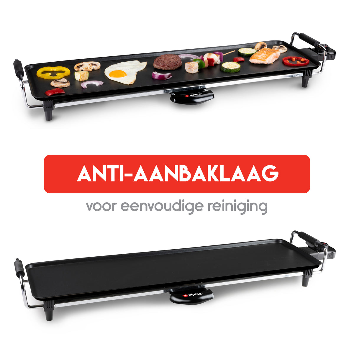 alpina Teppanyaki Grillplaat 1800W - maximondo