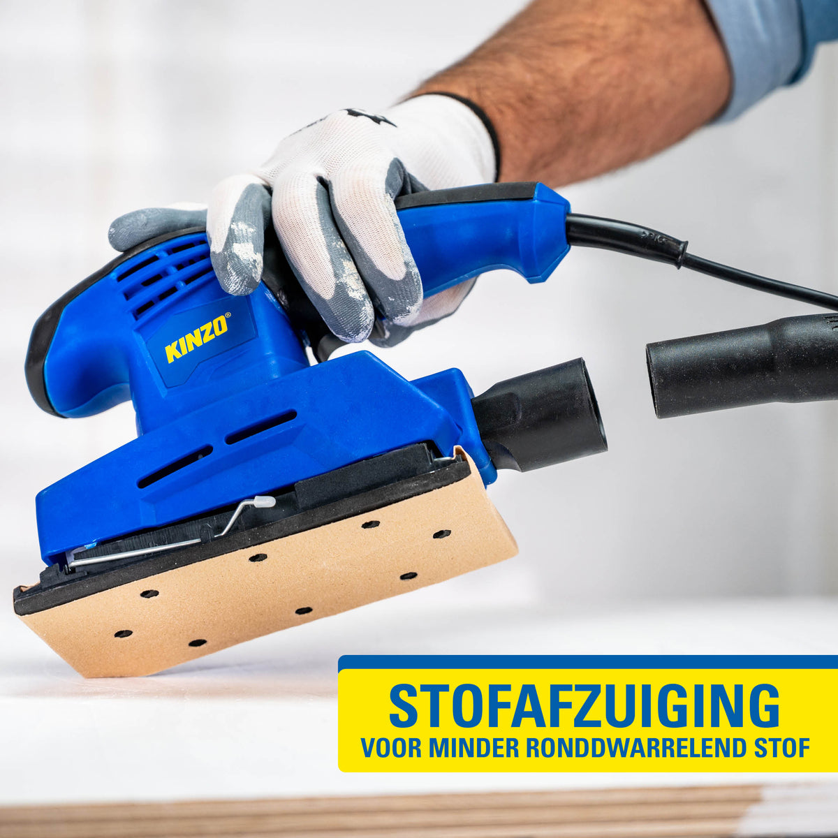 Kinzo Vlakschuurmachine 150W - Schuurmachine voor Hout - maximondo