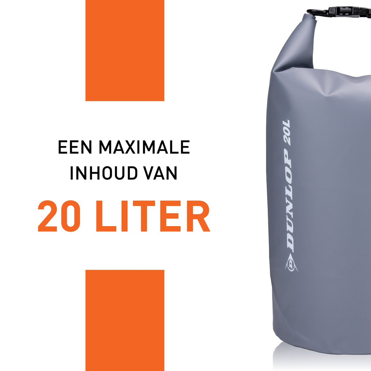 Dunlop 20L Waterdichte Tas Grijs - maximondo