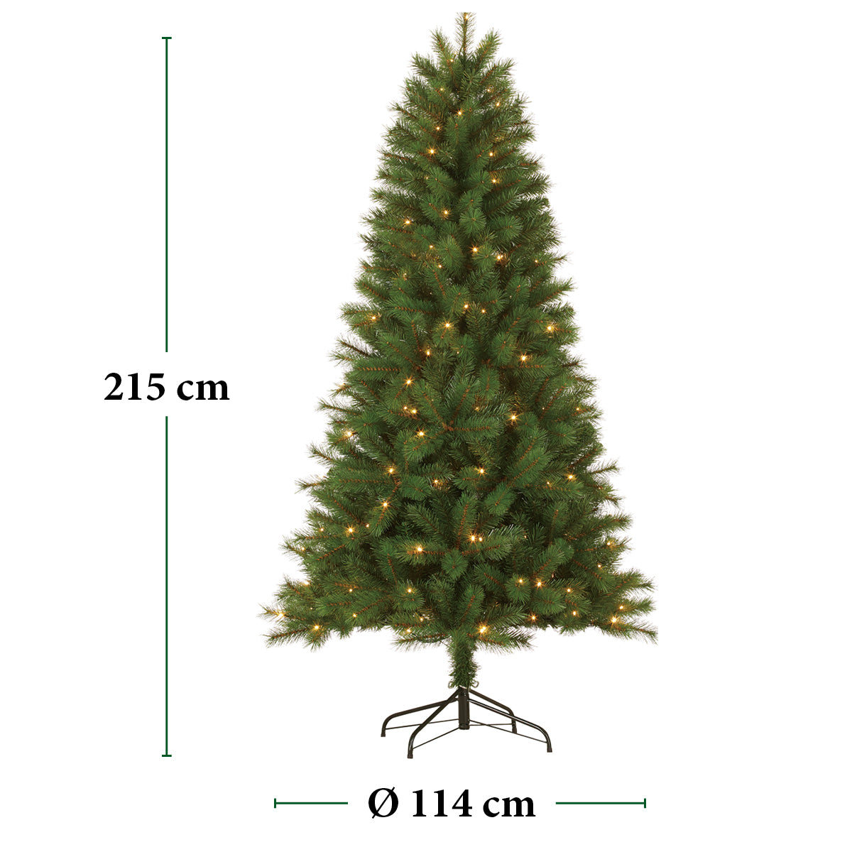 Giftsome Kunstkerstboom 215 cm - maximondo