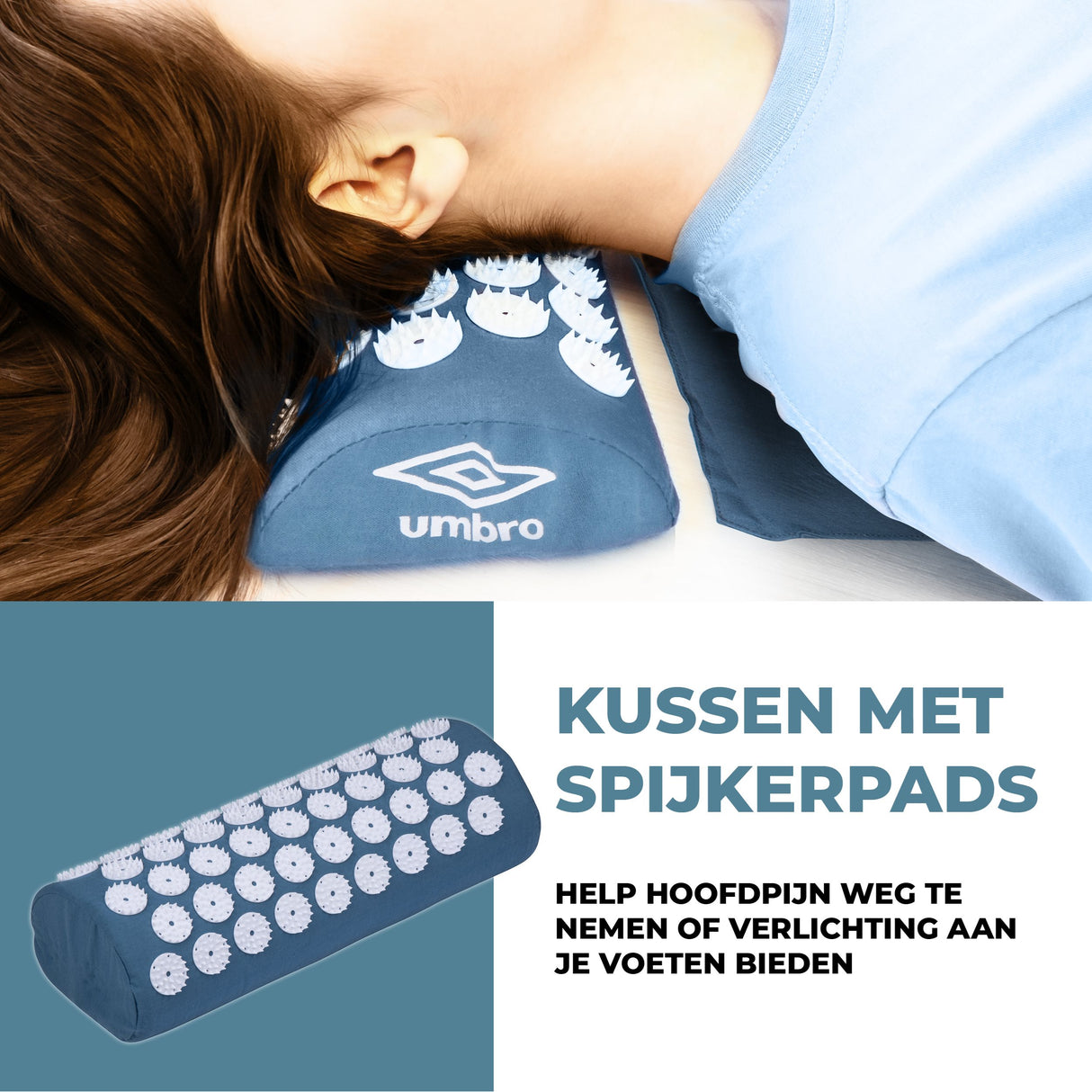 Umbro Spijkermat met Kussen - Massagemat voor Ontspanning