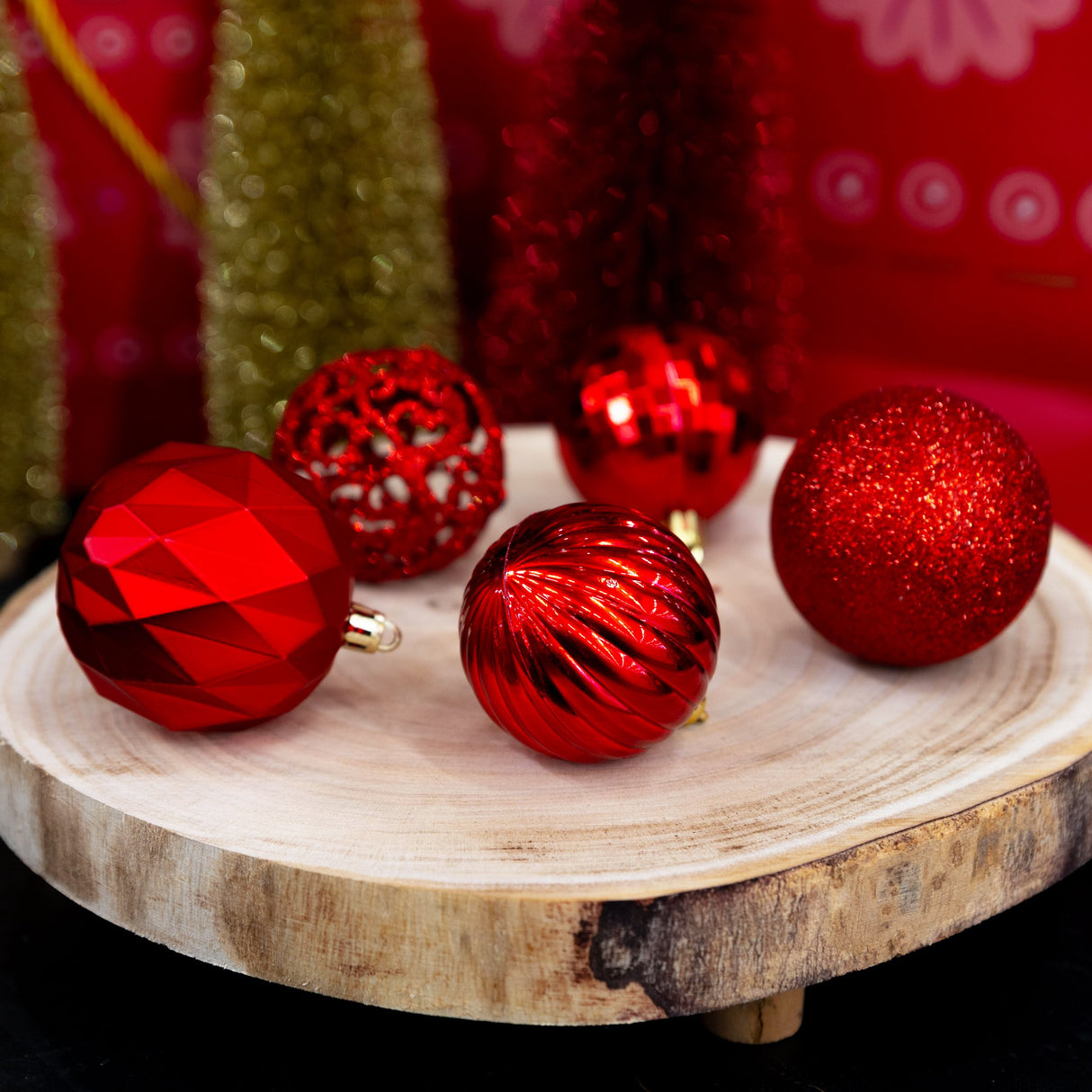 Giftsome Kerstballen Rood 60 Stuks - maximondo