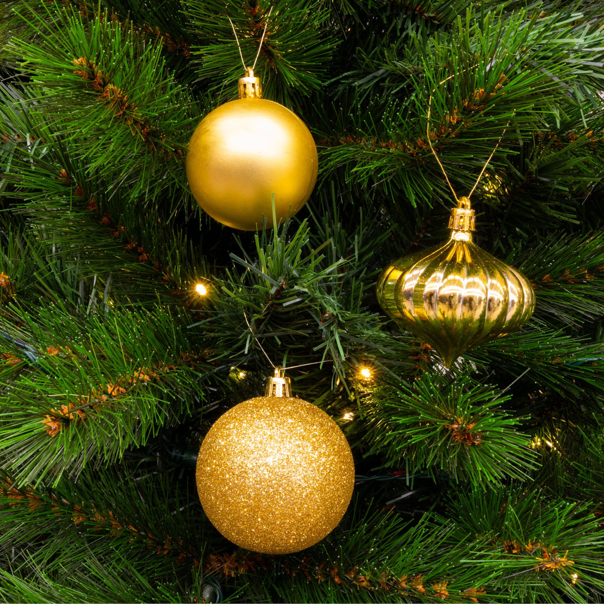 Giftsome Gouden Kersballen Set - maximondo