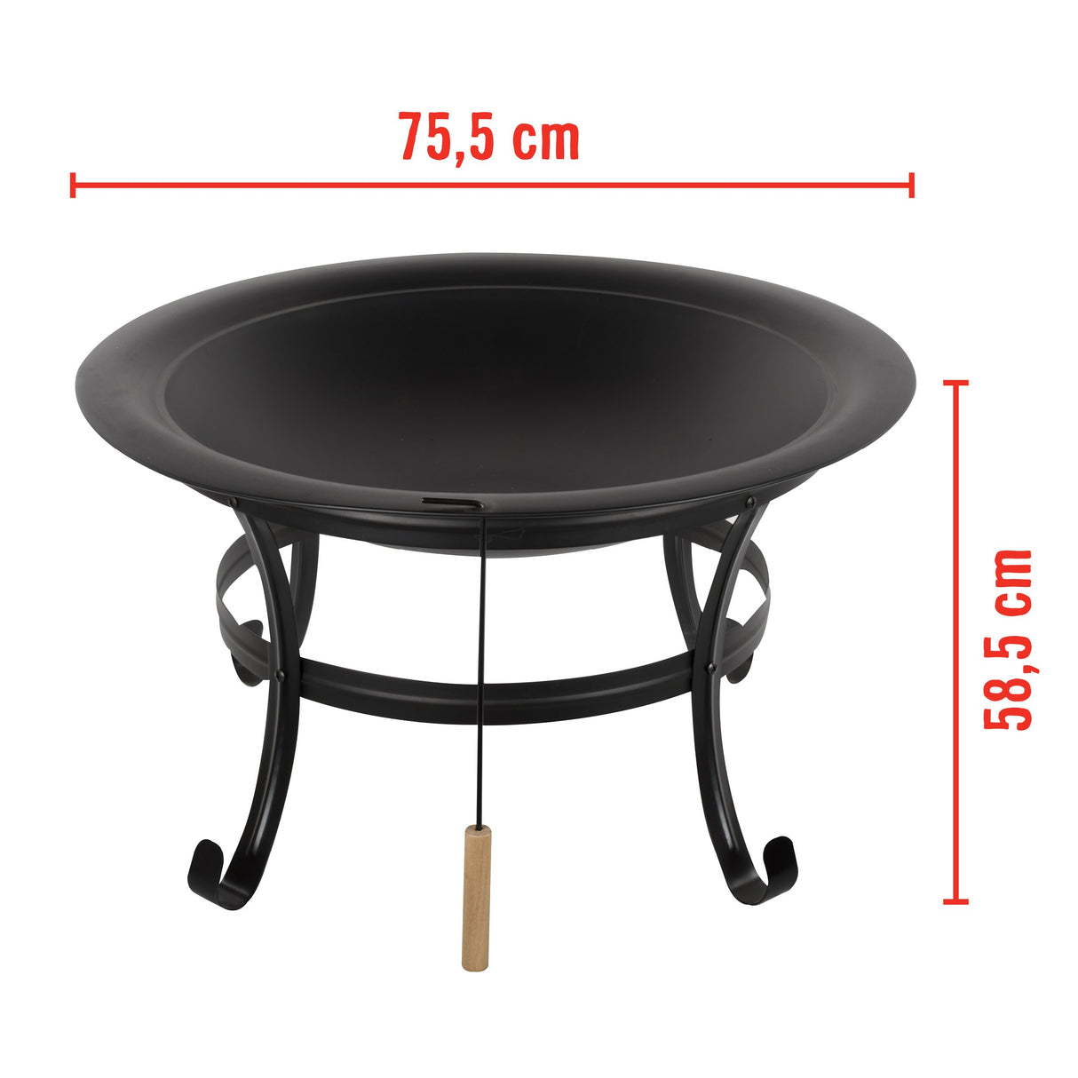BBQ Collection Vuurschaal met Vonkenscherm - maximondo