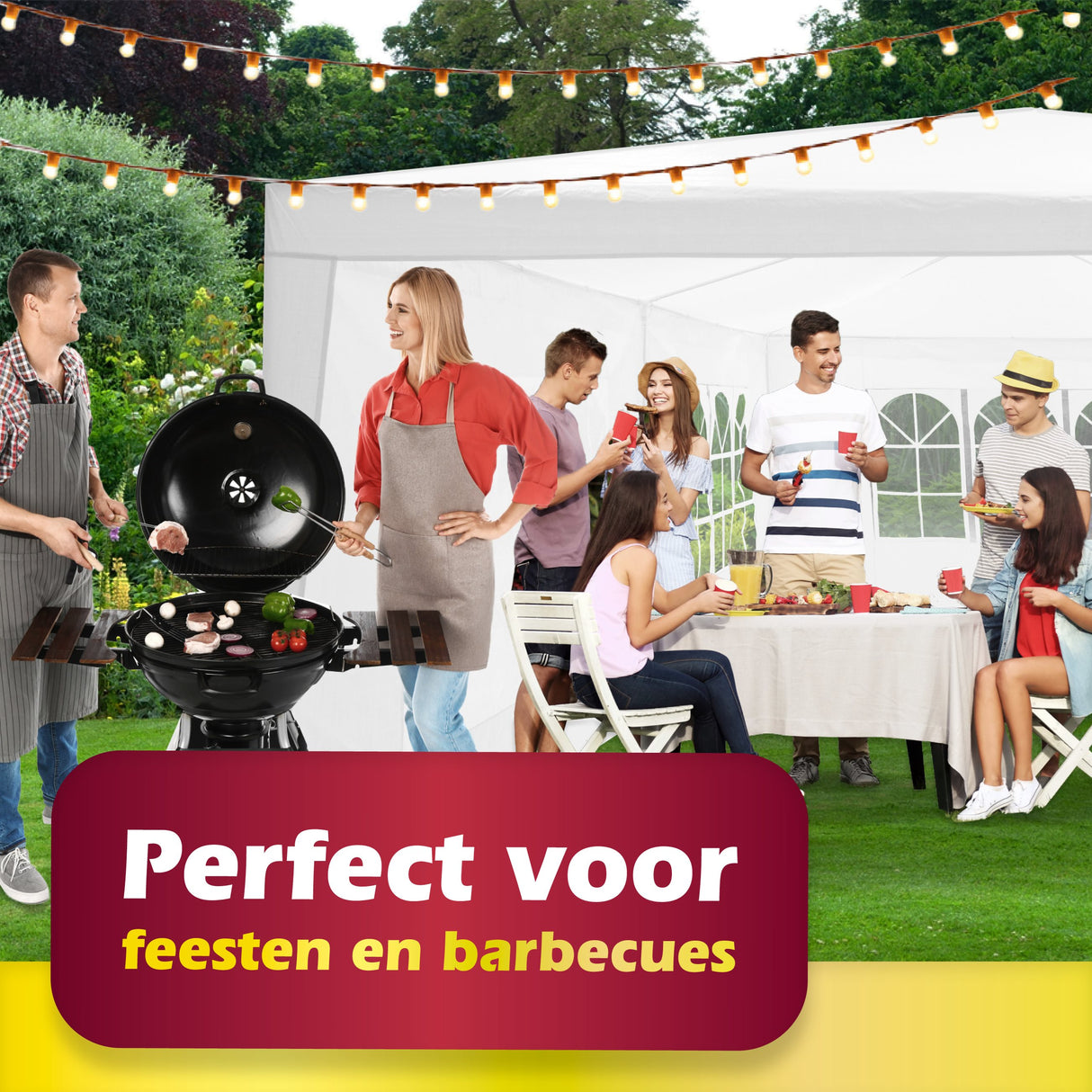Lifetime Garden Partytent 3x6 m - Tent Paviljoen Waterdicht - maximondo