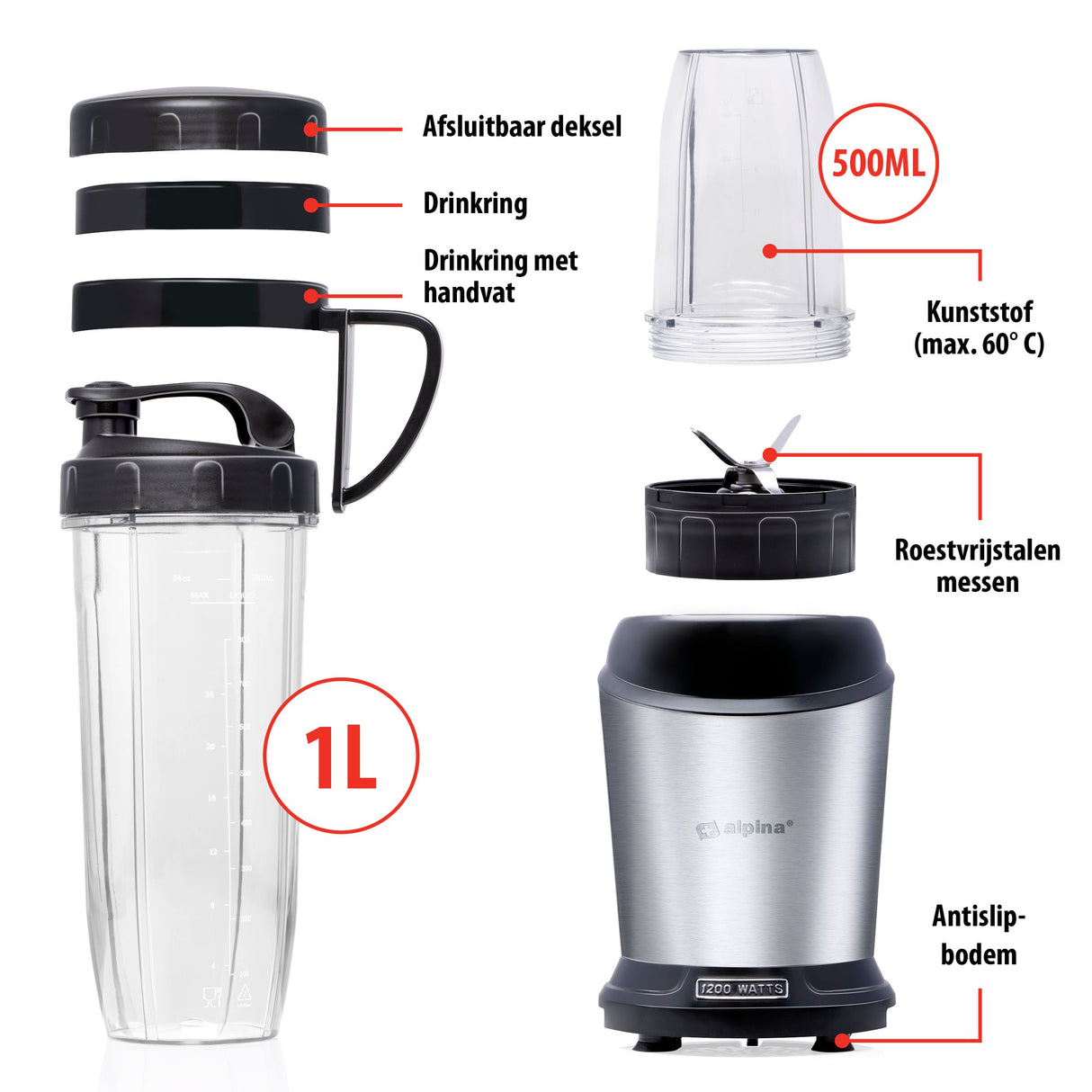 alpina Smoothie Maker 1200 W - maximondo