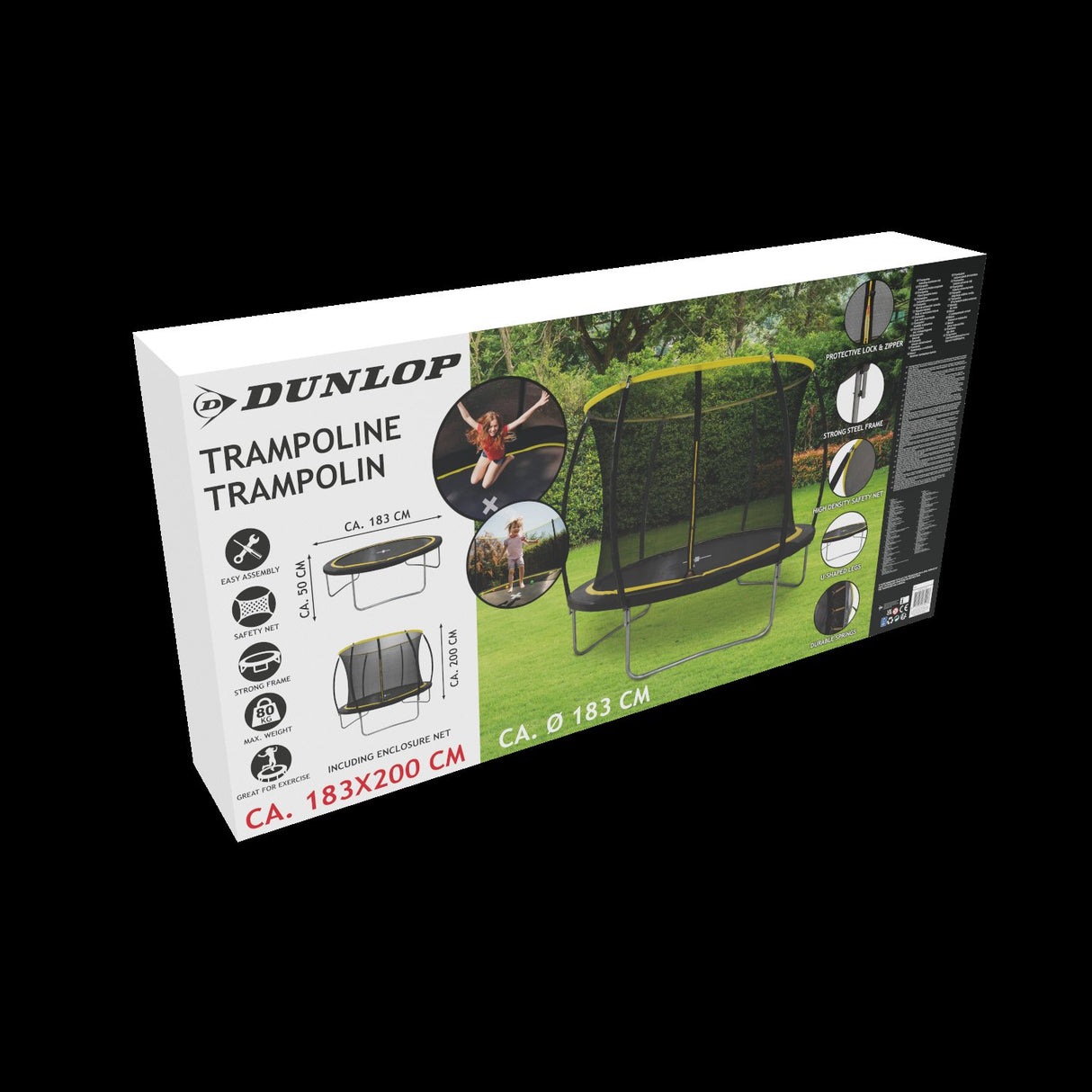 Dunlop Trampoline 6FT met Veiligheidsnet - maximondo