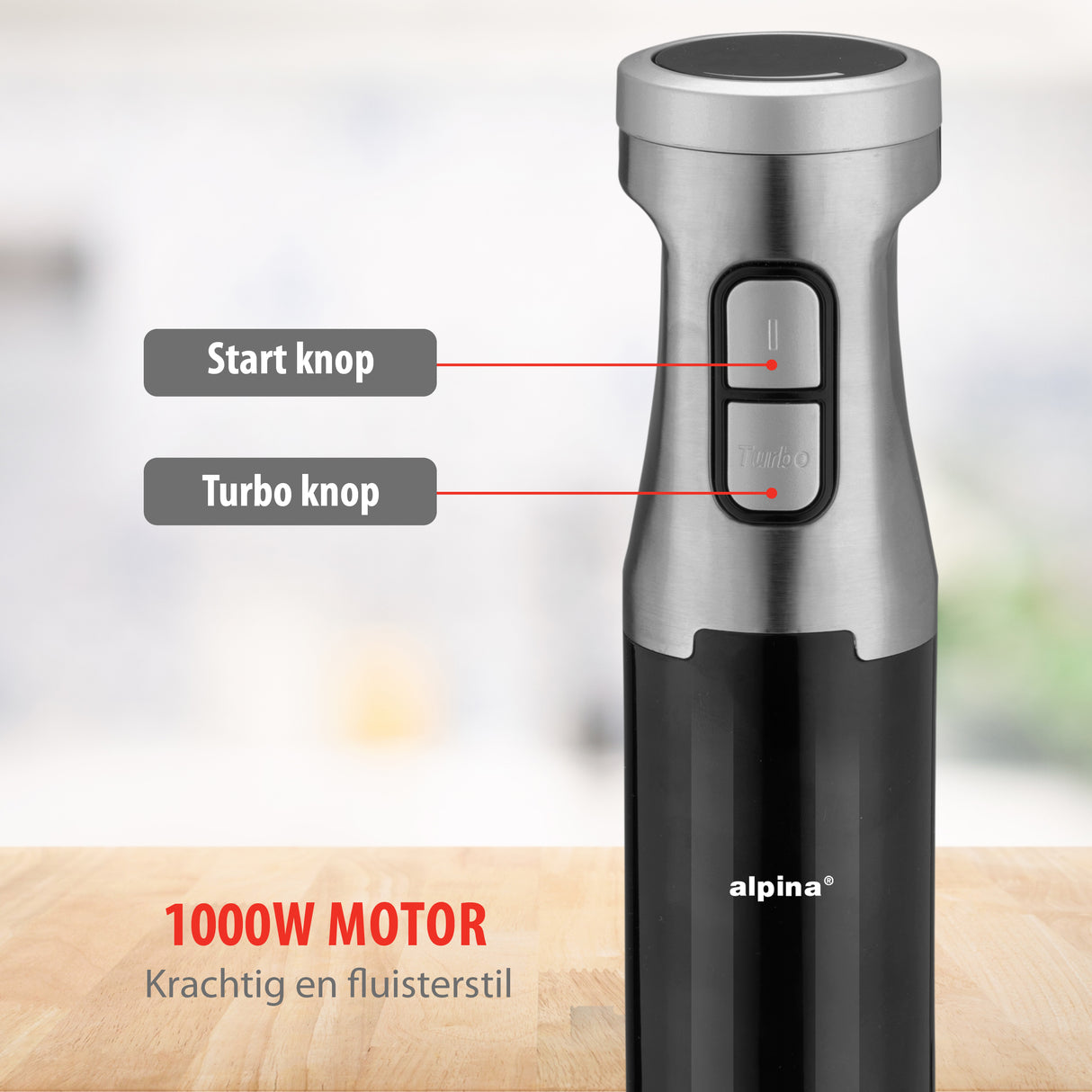 alpina Staafmixer Set 1000W - maximondo
