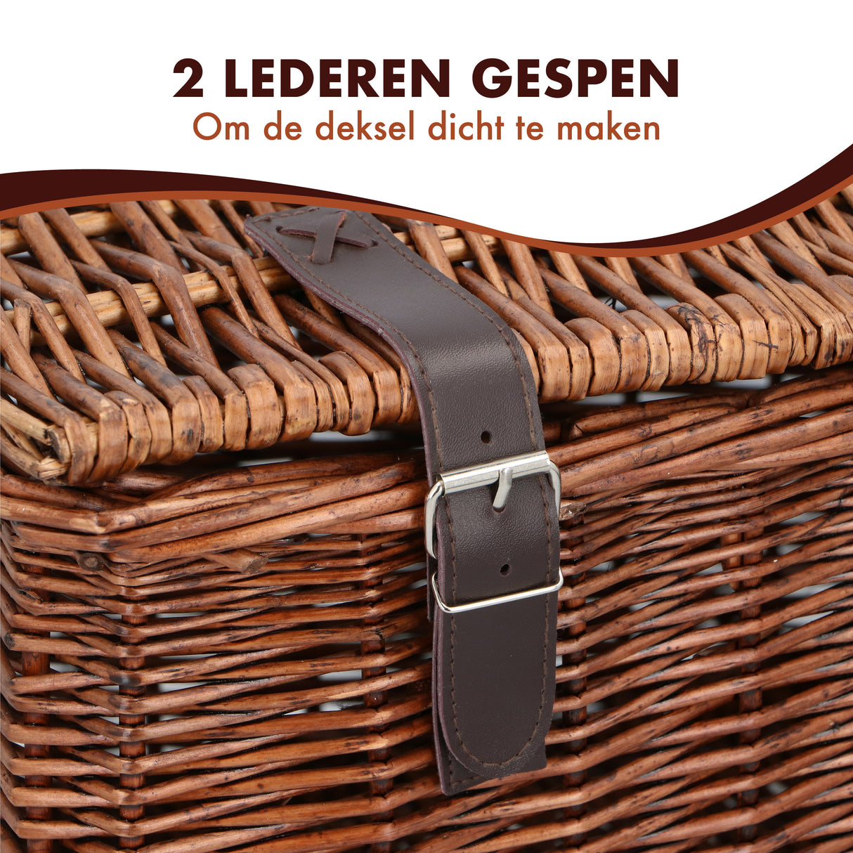 Bicycle Gear Rieten Fietsmand Voor 45x30x25cm