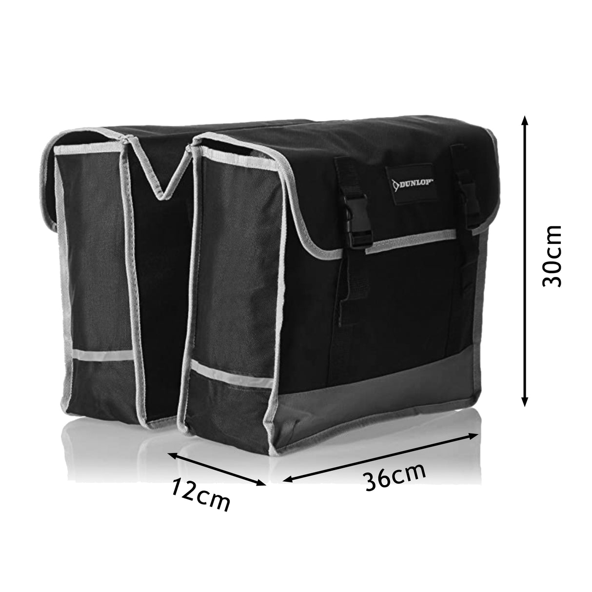 Dunlop Fietstassen Dubbel Waterdicht - Fietstas 36x30x12cm - maximondo