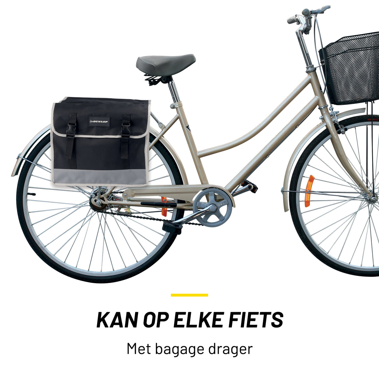 Dunlop Fietstassen Dubbel Waterdicht - Fietstas 36x30x12cm - maximondo