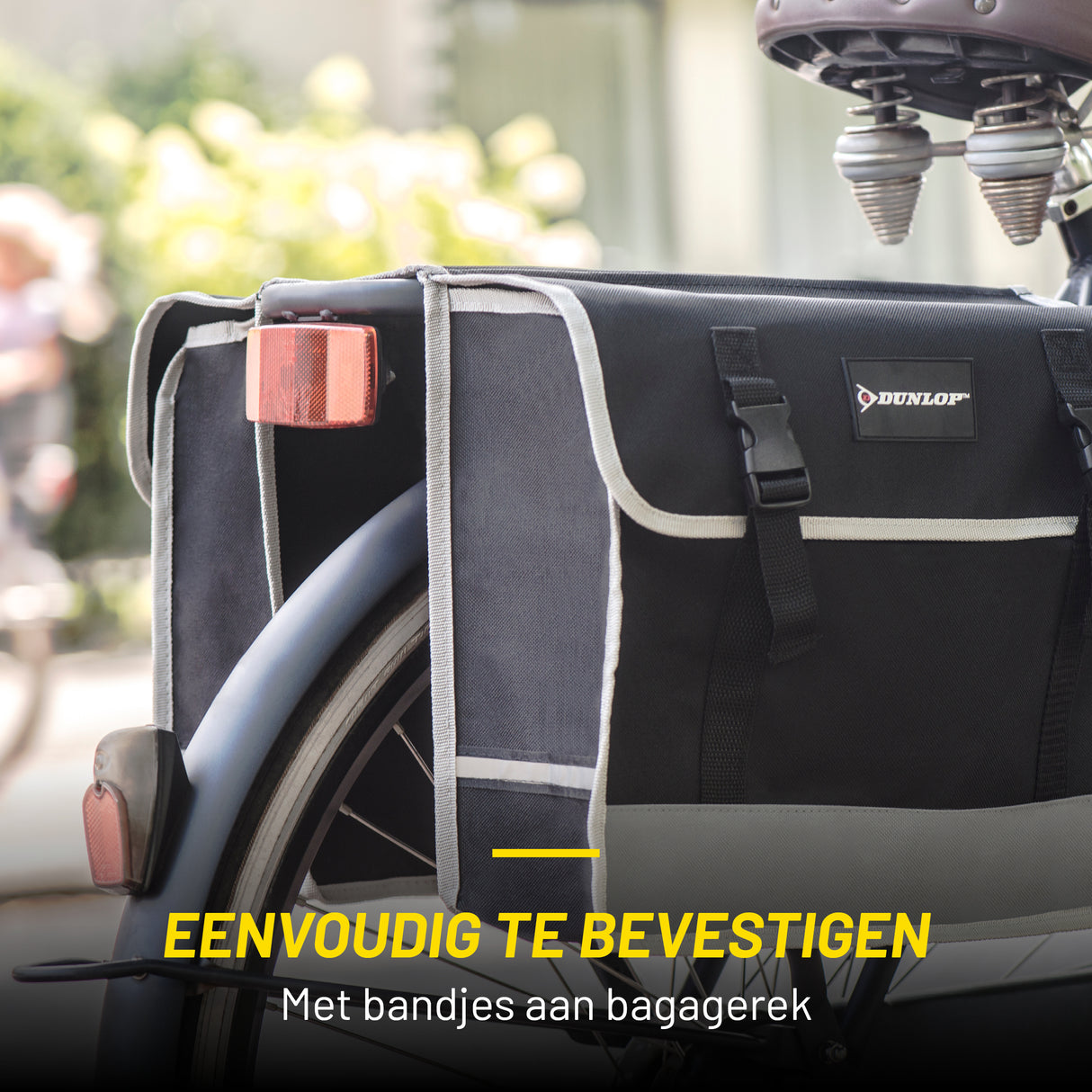 Dunlop Fietstassen Dubbel Waterdicht - Fietstas 36x30x12cm - maximondo