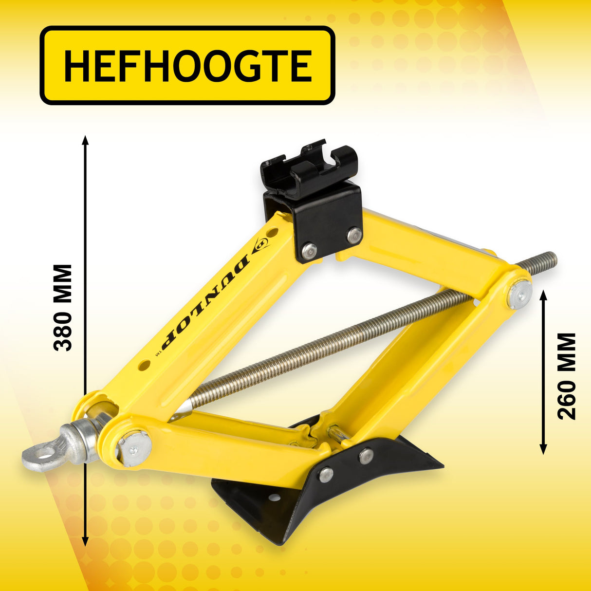 Dunlop Autokrik 1500KG - Geel/Zwart - maximondo
