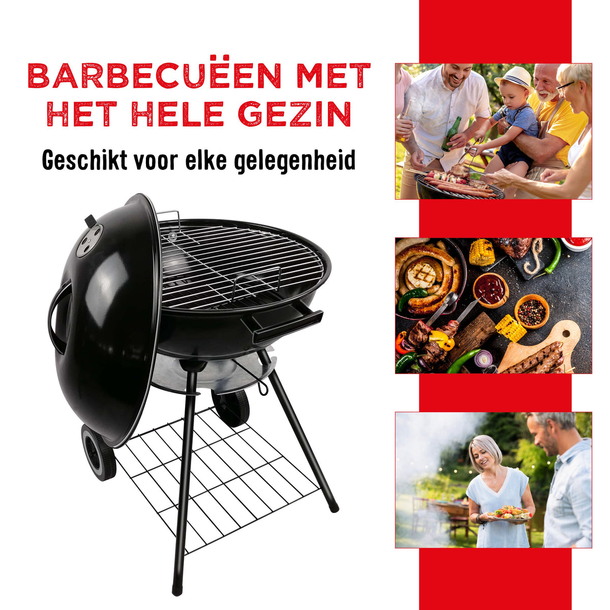 BBQ Collection Barbecue Rond Kogelbarbecue Houtskool BBQ
