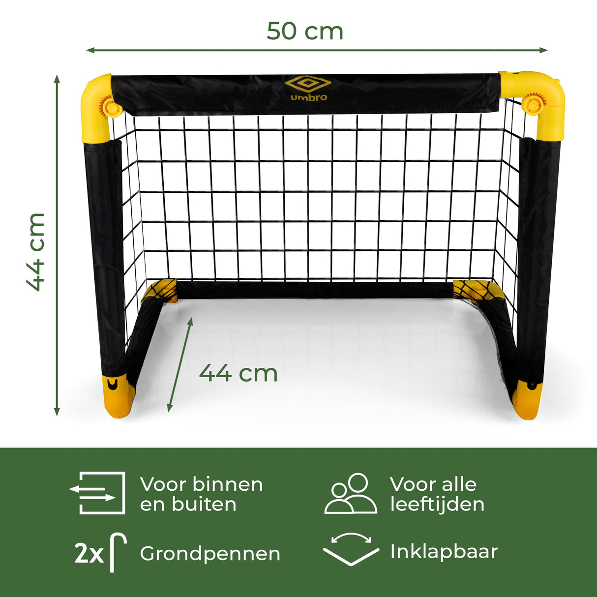 Umbro Voetbaldoel 50 x 44 x 44cm - Opvouwbaar - maximondo