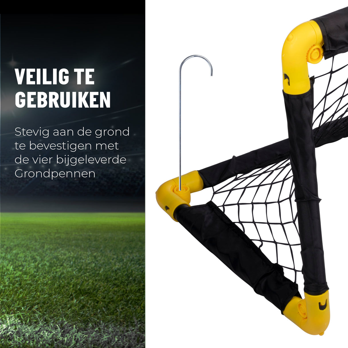 Umbro Voetbaldoel 56 x 44,5 x 44,5cm set van 2 - Opvouwbaar