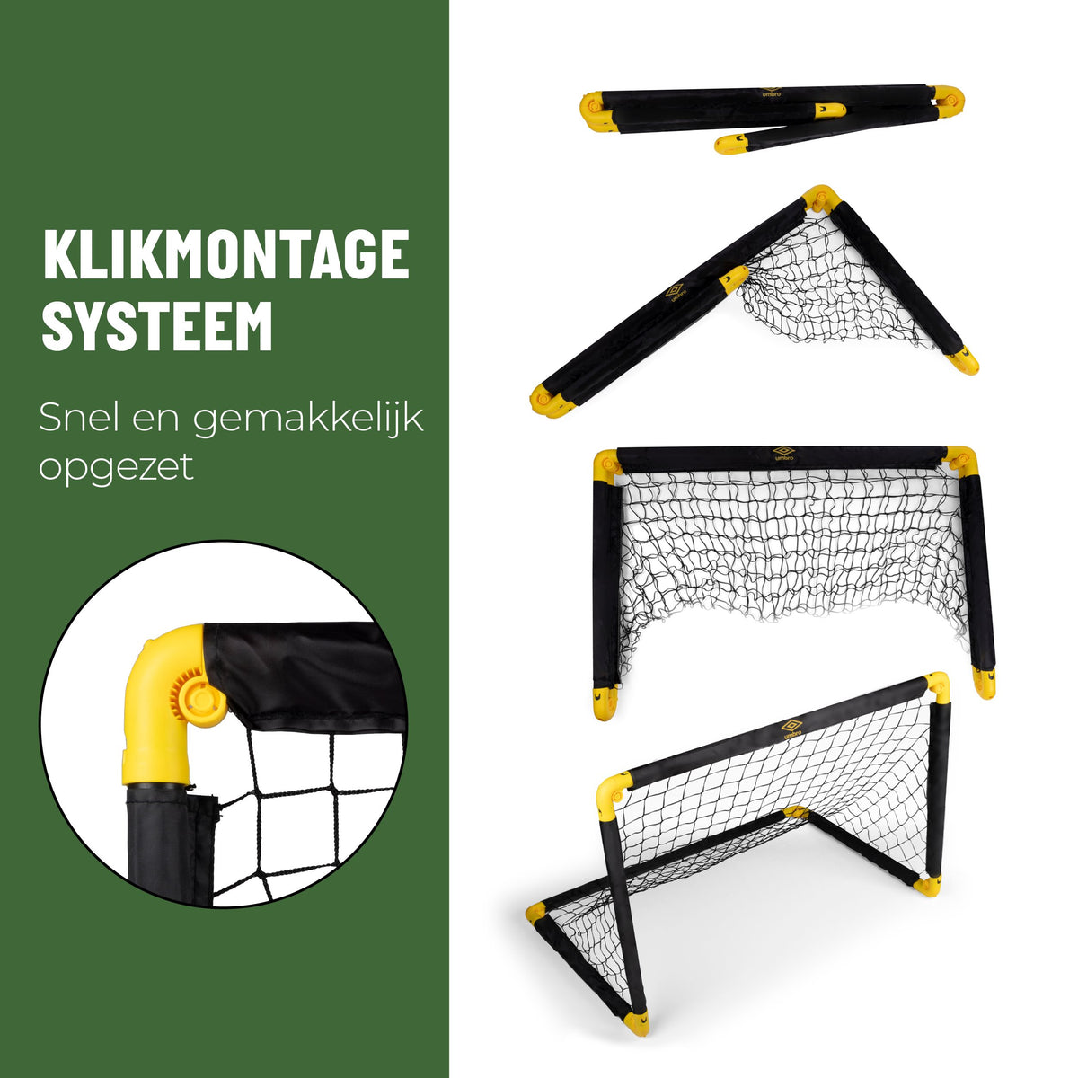 Umbro Voetbaldoel 90 x 60,5 x 61cm - Opvouwbaar